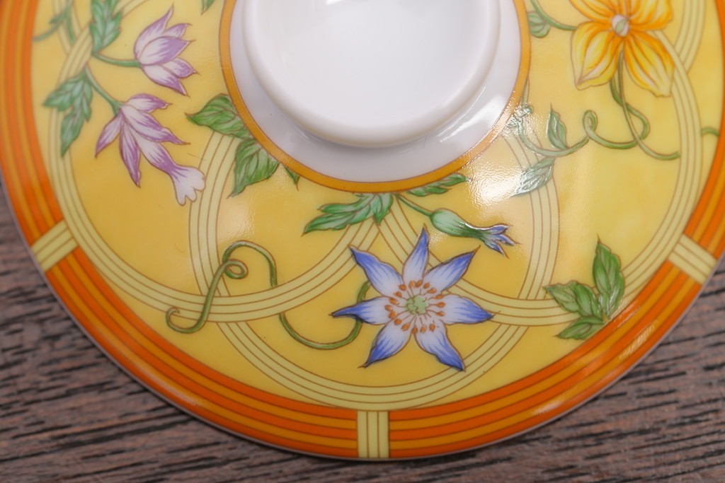 アンティーク雑貨　HERMES(エルメス)　茶碗　小皿セット(カップ)　(R-018623)