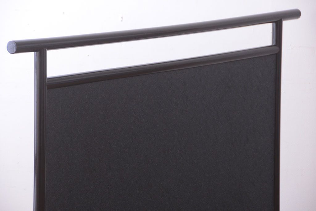 アンティーク雑貨　和製アンティーク　和紙貼り!漆塗りの古い衝立て(パーテーション)