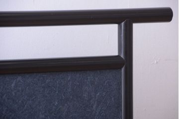 アンティーク雑貨　和製アンティーク　和紙貼り!漆塗りの古い衝立て(パーテーション)