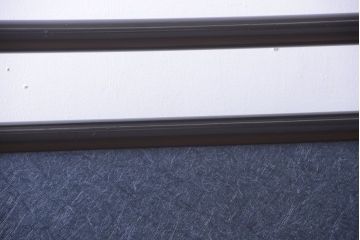 アンティーク雑貨　和製アンティーク　和紙貼り!漆塗りの古い衝立て(パーテーション)