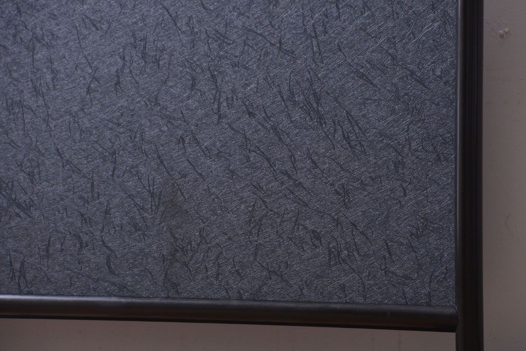 アンティーク雑貨　和製アンティーク　和紙貼り!漆塗りの古い衝立て(パーテーション)