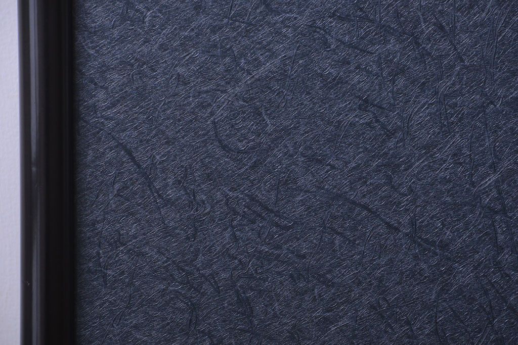 アンティーク雑貨　和製アンティーク　和紙貼り!漆塗りの古い衝立て(パーテーション)