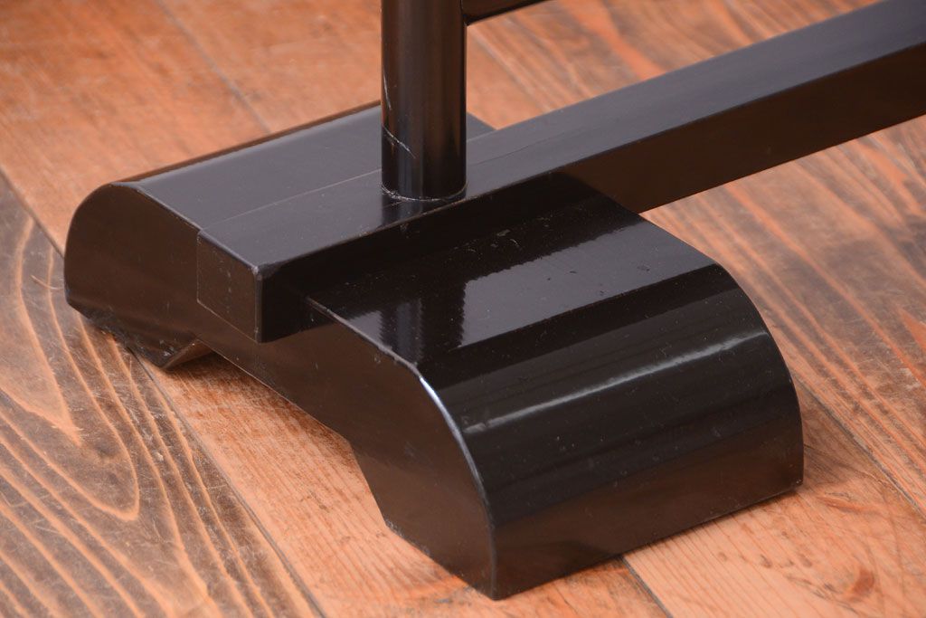 アンティーク雑貨　和製アンティーク　和紙貼り!漆塗りの古い衝立て(パーテーション)