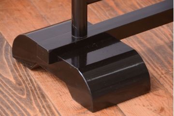 アンティーク雑貨　和製アンティーク　和紙貼り!漆塗りの古い衝立て(パーテーション)