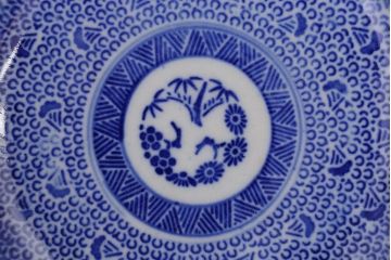 アンティーク雑貨　明治期　微塵唐草なます皿7枚(伊万里)