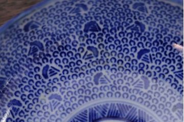 アンティーク雑貨　明治期　微塵唐草なます皿7枚(伊万里)