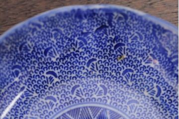 アンティーク雑貨　明治期　微塵唐草なます皿7枚(伊万里)