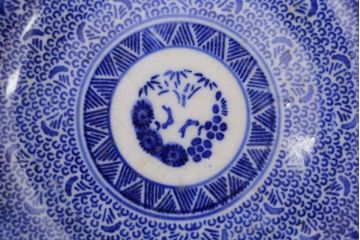 アンティーク雑貨　明治期　微塵唐草なます皿7枚(伊万里)