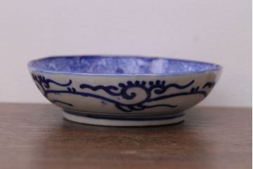 アンティーク雑貨　明治期　微塵唐草なます皿7枚(伊万里)