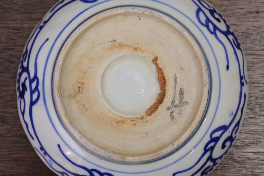 アンティーク雑貨　明治期　微塵唐草なます皿7枚(伊万里)