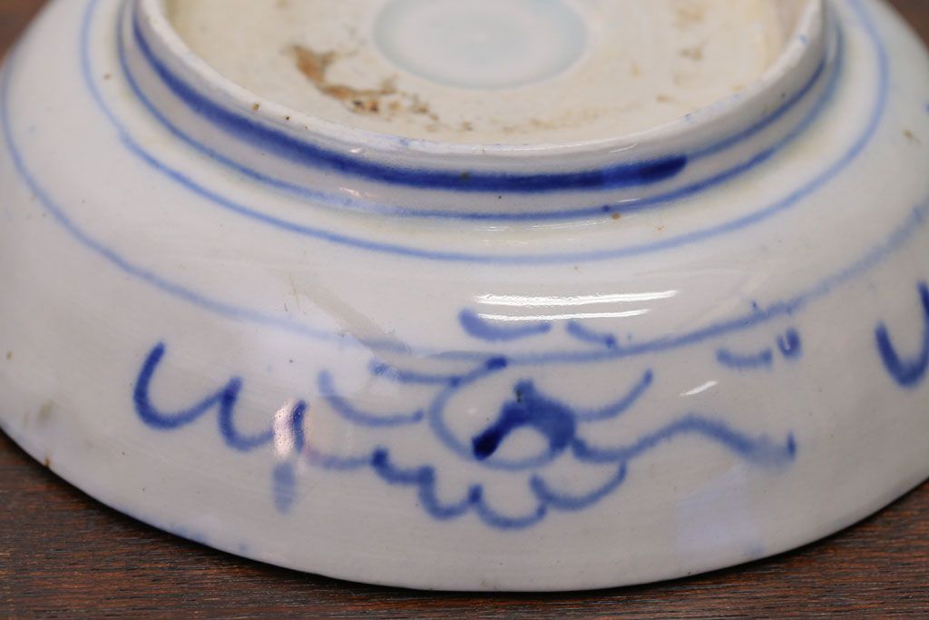 アンティーク雑貨　明治期　微塵唐草なます皿7枚(伊万里)