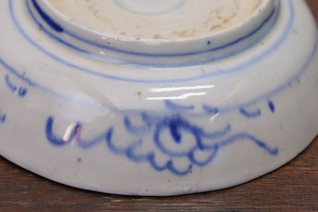 アンティーク雑貨　明治期　微塵唐草なます皿7枚(伊万里)