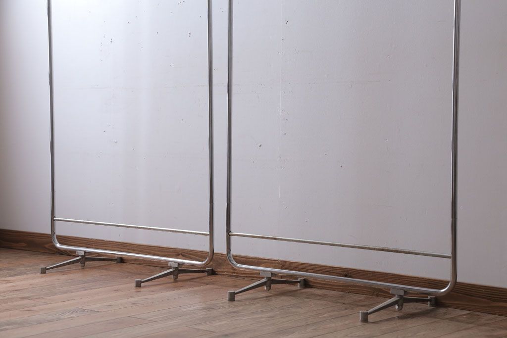 アンティーク雑貨　アンティーク　古い医療用スクリーン2基セット(衝立・パーテーション)