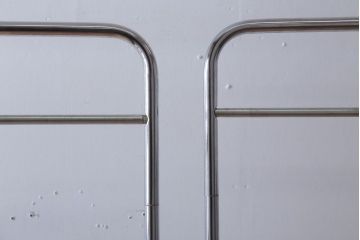 アンティーク雑貨　アンティーク　古い医療用スクリーン2基セット(衝立・パーテーション)