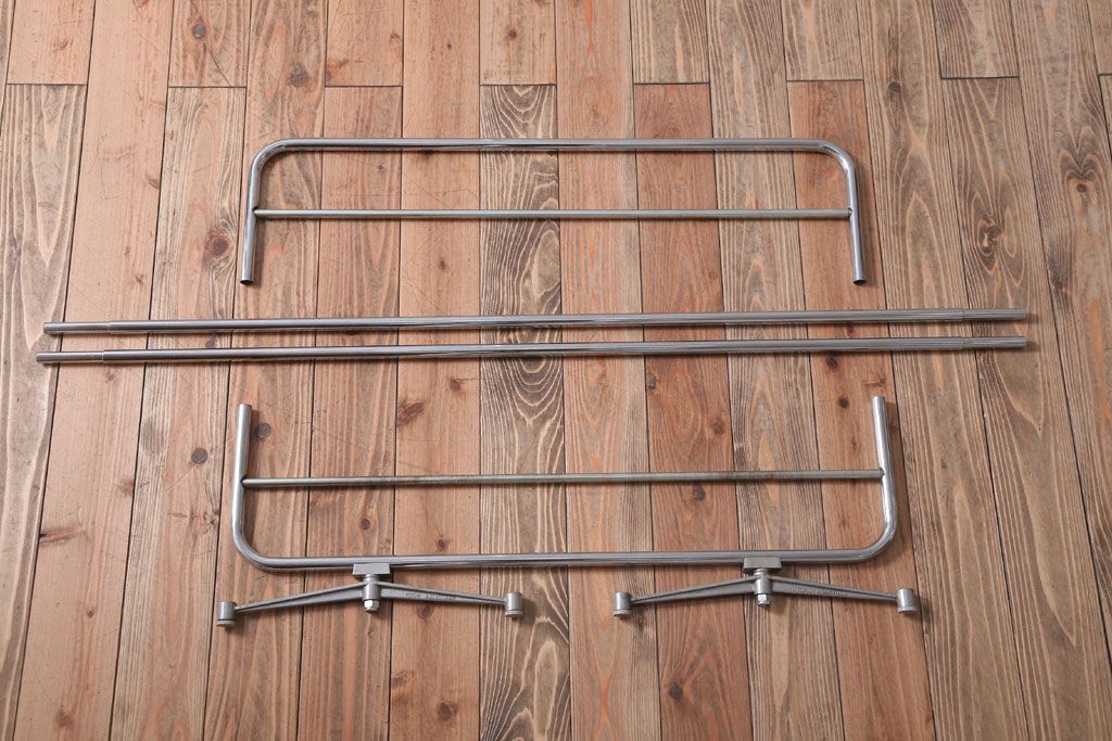 アンティーク雑貨　アンティーク　古い医療用スクリーン2基セット(衝立・パーテーション)