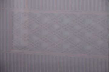 古民具・骨董　古い木製のガラス書院欄間(明かり取り)(1)