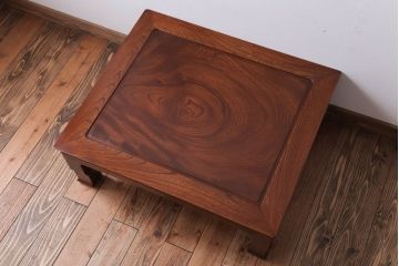アンティーク家具　和製アンティーク　総欅材の上品な座卓(センターテーブル)