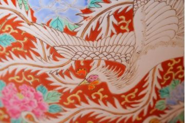 アンティーク雑貨　アンティーク　十錦手　鳳凰の図　色絵火鉢