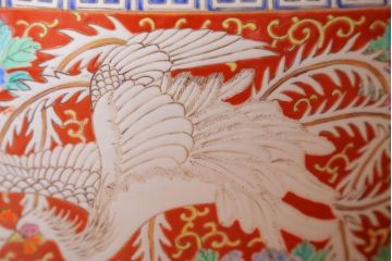 アンティーク雑貨　アンティーク　十錦手　鳳凰の図　色絵火鉢