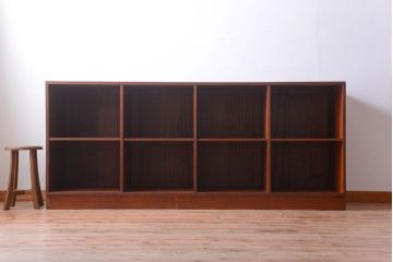 アンティーク家具　和製アンティーク　特大サイズ!古い木の重厚なアンティークマス目棚(2)