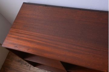 アンティーク家具　和製アンティーク　特大サイズ!古い木の重厚なアンティークマス目棚(2)