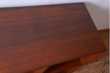 アンティーク家具　和製アンティーク　特大サイズ!古い木の重厚なアンティークマス目棚(2)