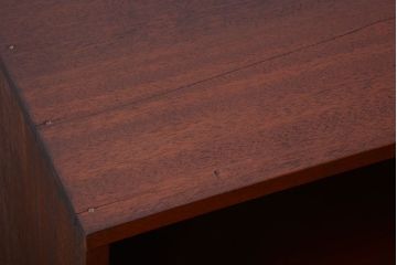 アンティーク家具　和製アンティーク　特大サイズ!古い木の重厚なアンティークマス目棚(2)