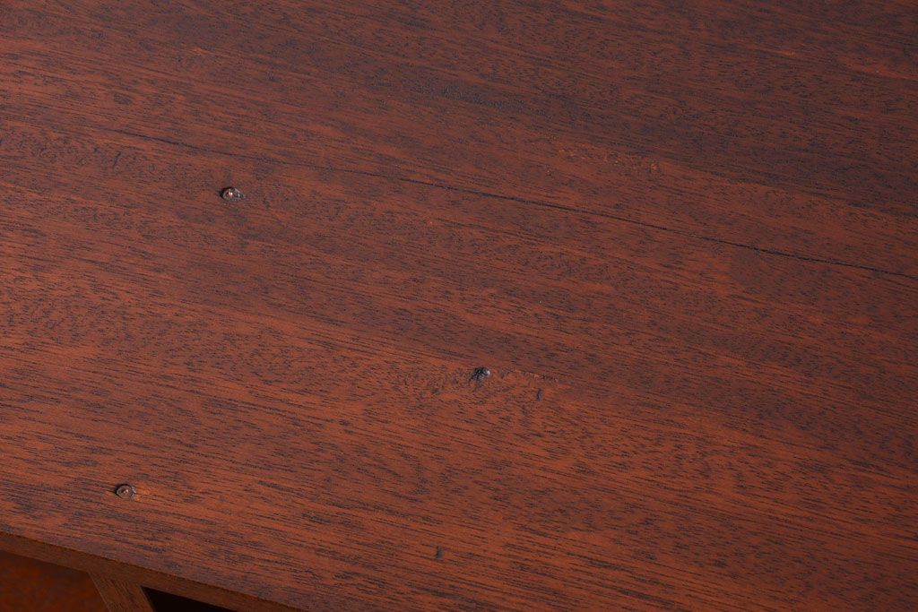 アンティーク家具　和製アンティーク　特大サイズ!古い木の重厚なアンティークマス目棚(2)