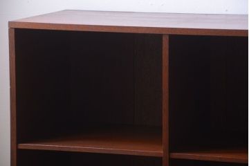 アンティーク家具　和製アンティーク　特大サイズ!古い木の重厚なアンティークマス目棚(2)