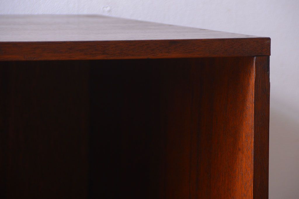 アンティーク家具　和製アンティーク　特大サイズ!古い木の重厚なアンティークマス目棚(2)