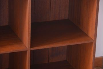 アンティーク家具　和製アンティーク　特大サイズ!古い木の重厚なアンティークマス目棚(2)