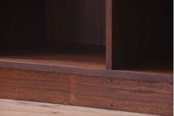 アンティーク家具　和製アンティーク　特大サイズ!古い木の重厚なアンティークマス目棚(2)