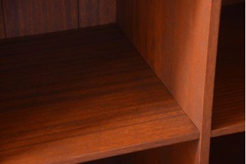 アンティーク家具　和製アンティーク　特大サイズ!古い木の重厚なアンティークマス目棚(2)