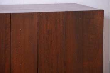 アンティーク家具　和製アンティーク　特大サイズ!古い木の重厚なアンティークマス目棚(2)