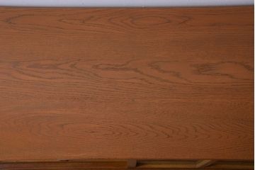 アンティーク家具　アンティーク　モールガラス入り!古い木の脚付きサイドボード(2)