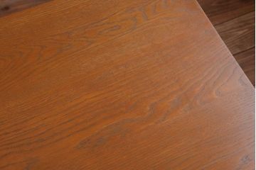 アンティーク家具　アンティーク　モールガラス入り!古い木の脚付きサイドボード(2)