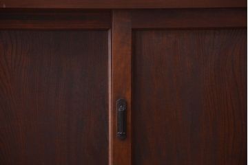 アンティーク家具　六尺　古民具・骨董　桜・欅材製!シンプルで上品なアンティーク水屋箪笥収納棚