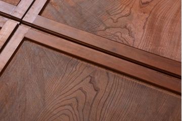 アンティーク家具　六尺　古民具・骨董　桜・欅材製!シンプルで上品なアンティーク水屋箪笥収納棚