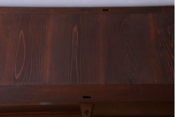 アンティーク家具　六尺　古民具・骨董　桜・欅材製!シンプルで上品なアンティーク水屋箪笥収納棚
