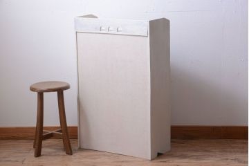 アンティーク家具　アンティークペイント　モダンなデザインの本箱(ブックケース)