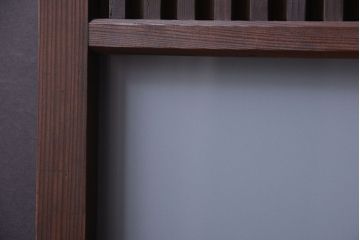 古民具・骨董　すりガラス入りアンティーク格子戸