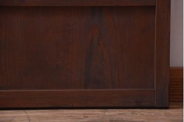 古民具・骨董　すりガラス入りアンティーク格子戸