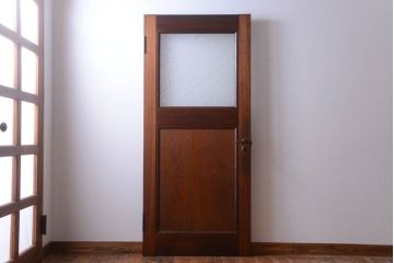 和製アンティーク　ダイヤガラス入り!レトロな木製ドア(2)