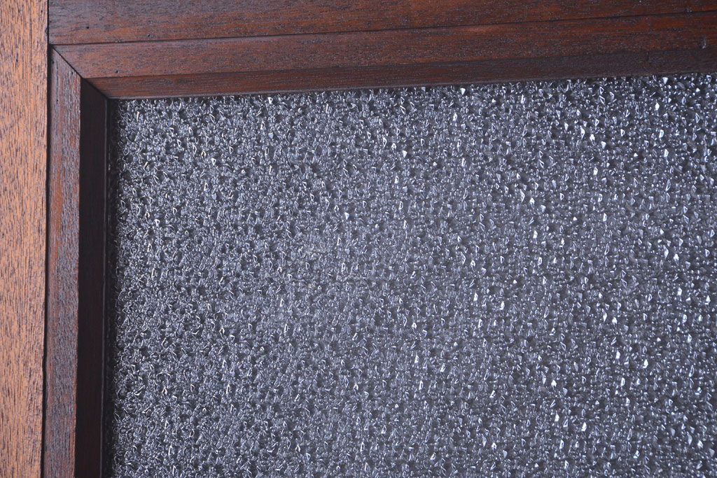 和製アンティーク　ダイヤガラス入り!レトロな木製ドア(2)