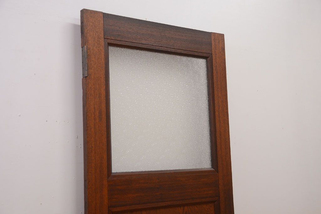 和製アンティーク　ダイヤガラス入り!レトロな木製ドア(2)