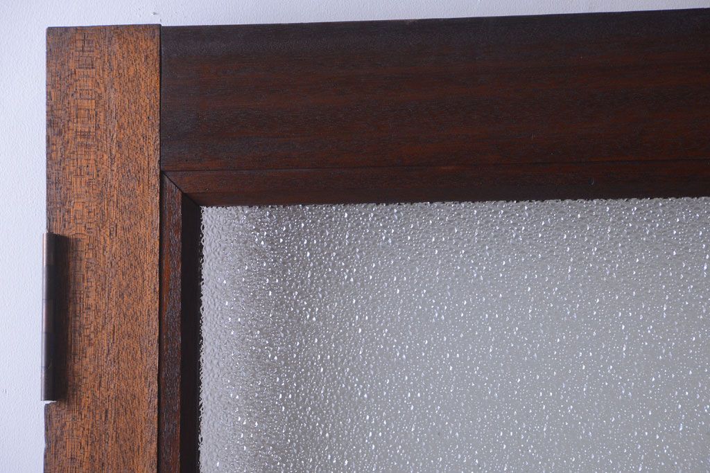 和製アンティーク　ダイヤガラス入り!レトロな木製ドア(2)