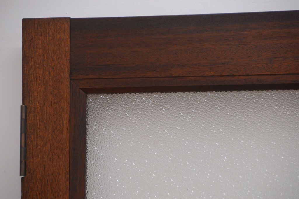 和製アンティーク　ダイヤガラス入り!レトロな木製ドア(2)