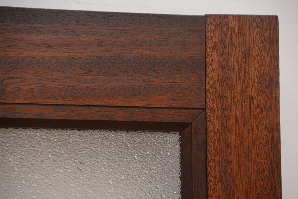 和製アンティーク　ダイヤガラス入り!レトロな木製ドア(2)