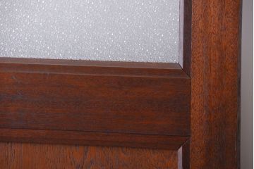 和製アンティーク　ダイヤガラス入り!レトロな木製ドア(2)