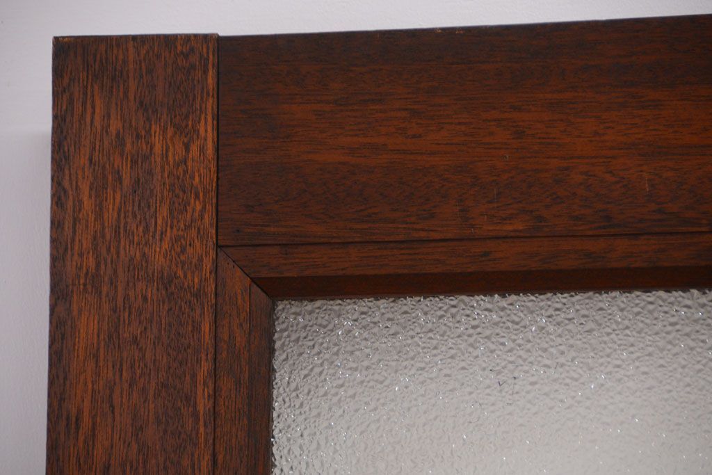 和製アンティーク　ダイヤガラス入り!レトロな木製ドア(2)